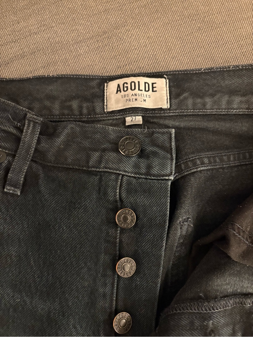 AGOLDE Riley High Rise Straight Jeans - Picture 2 of 3